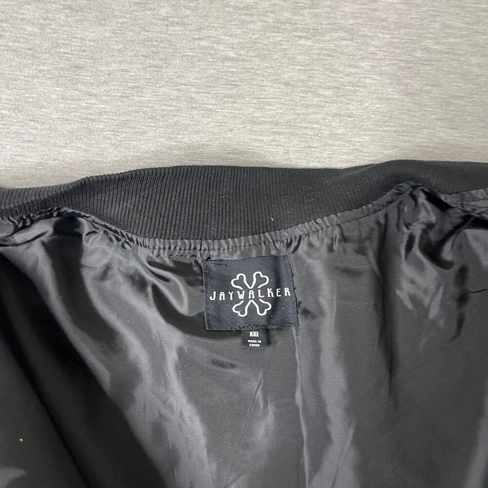 Jaywalker Men’s Solid Black Bomber Jacket - image 3